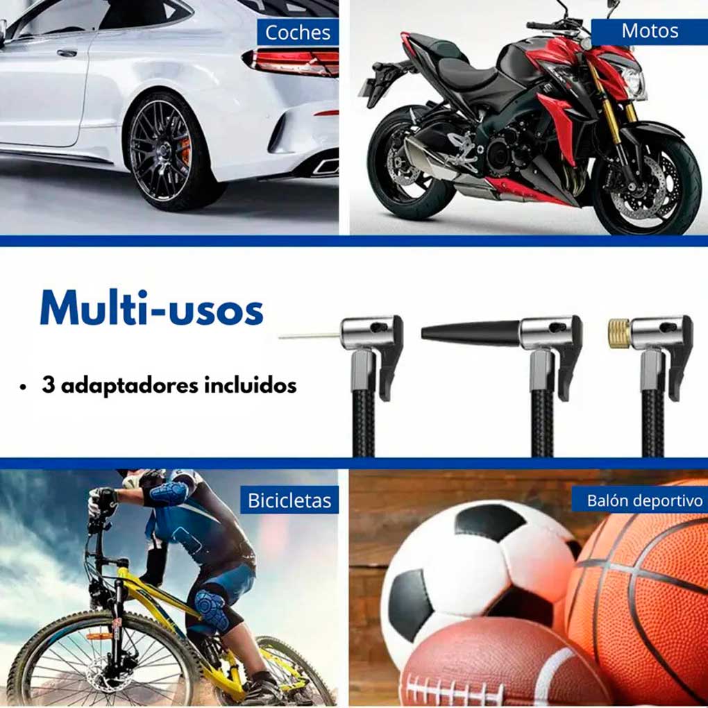 Mini Inflador de Neumáticos Eléctrico Portátil