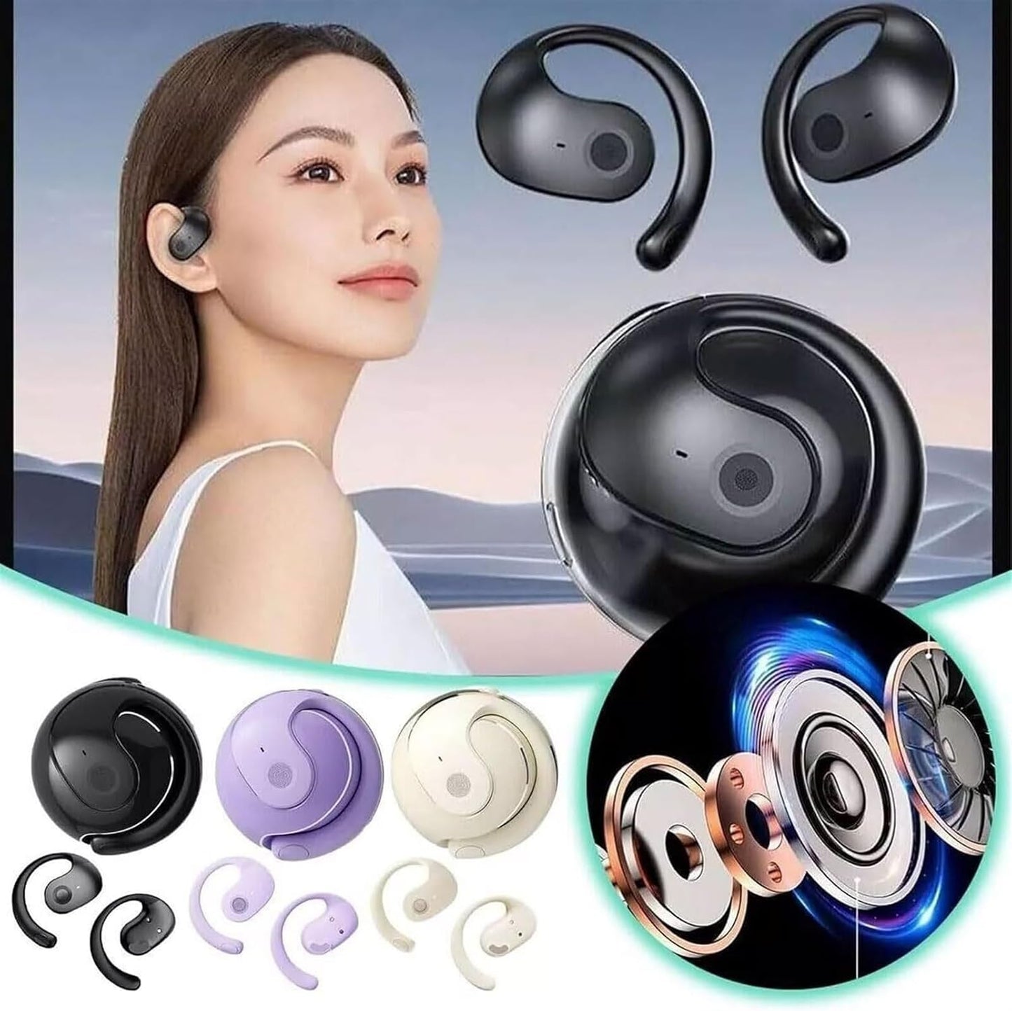 Auriculares Bluetooth Inalámbricos con Traductor – 144 Idiomas