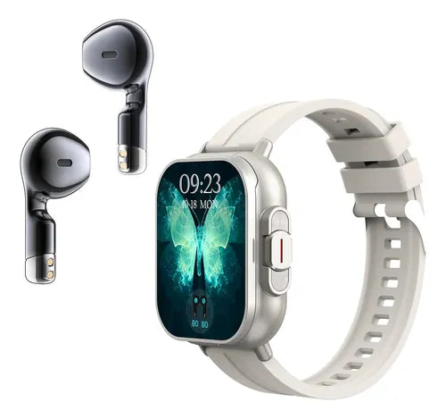 Reloj inteligente 2 en 1 con auriculares