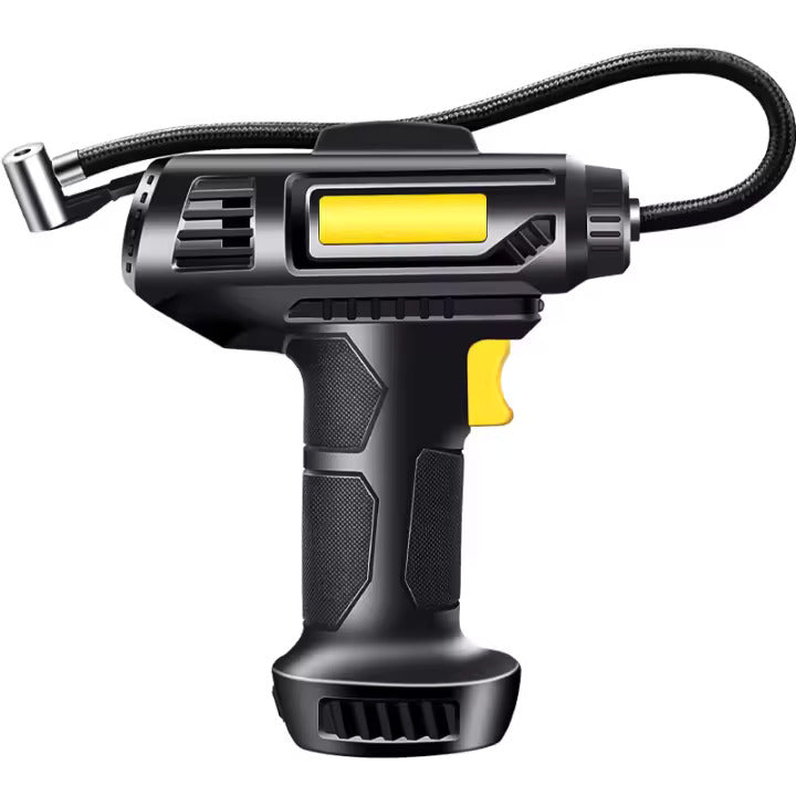 Inflador digital con luz LED 120W para coche