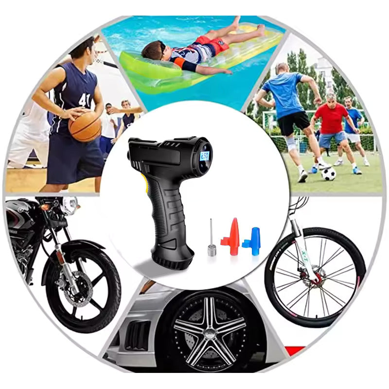 Inflador digital con luz LED 120W para coche