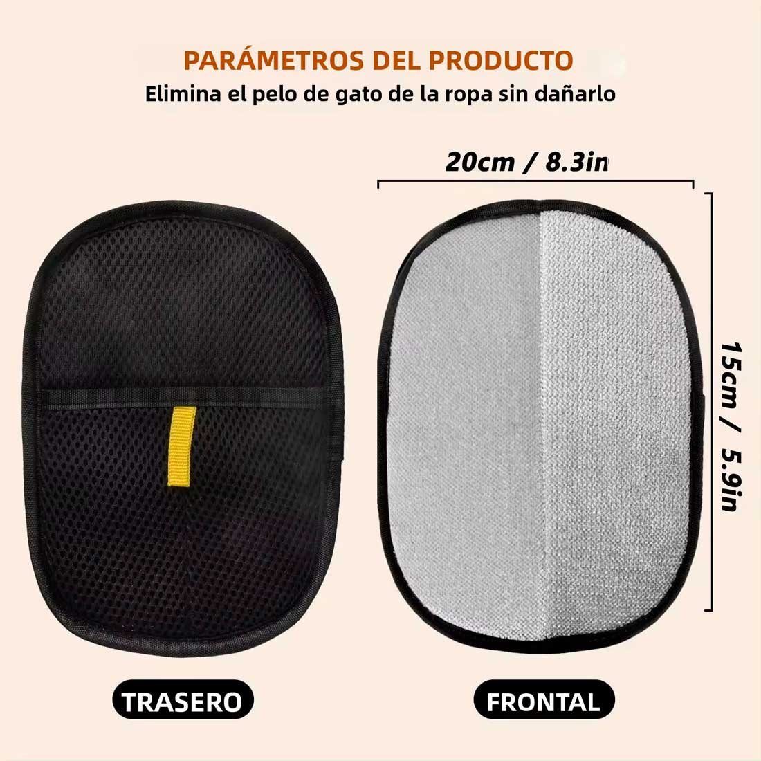 Guantes quitapelos para mascotas | Cepillado y limpieza fácil
