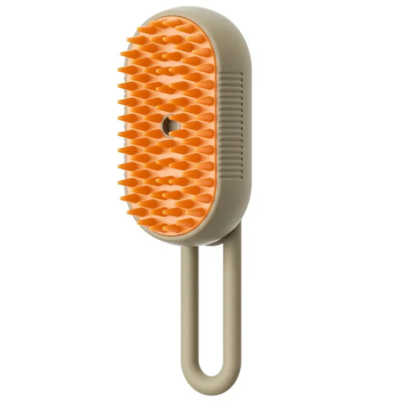 Cepillo de vapor 3 en 1 suave para pelaje limpio y brillante – cuidado sin tirones