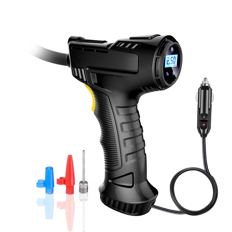 Inflador digital con luz LED 120W para coche