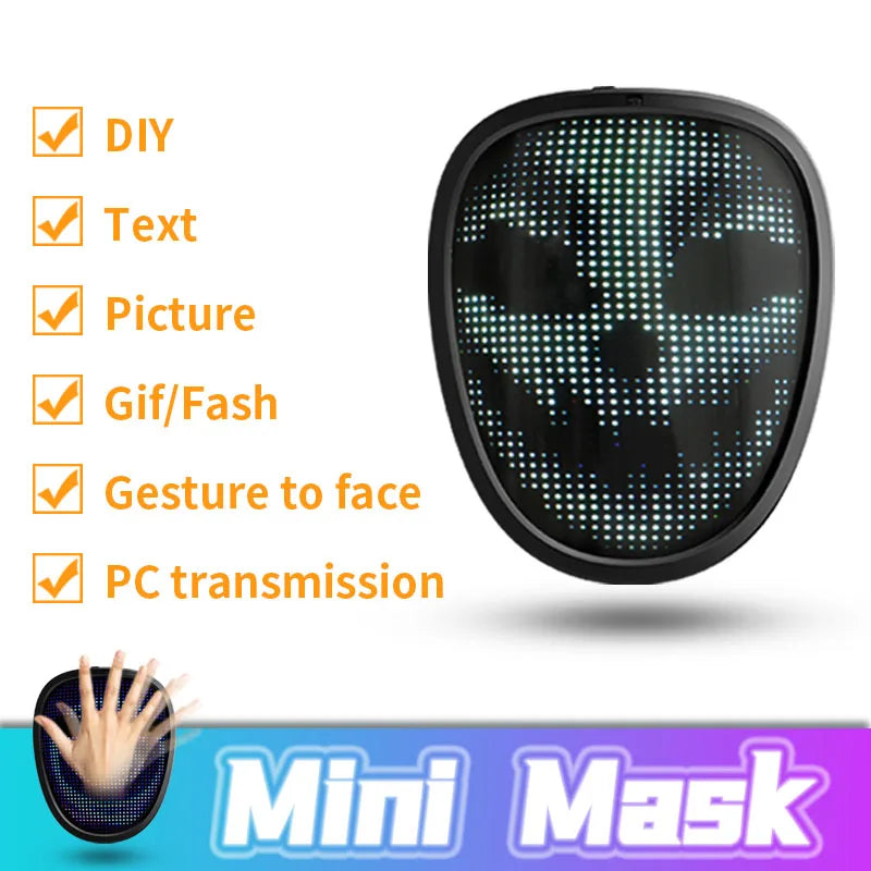 Máscara LED Divertida para Niños