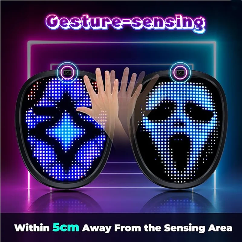 Máscara LED Divertida para Niños