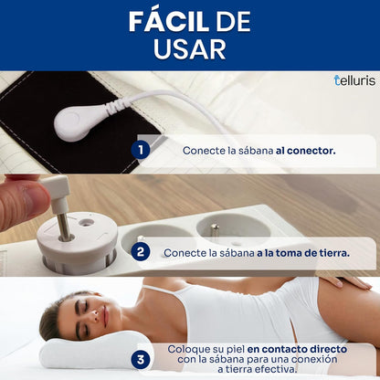 Sábana Sueño Reparador con Toma de Tierra