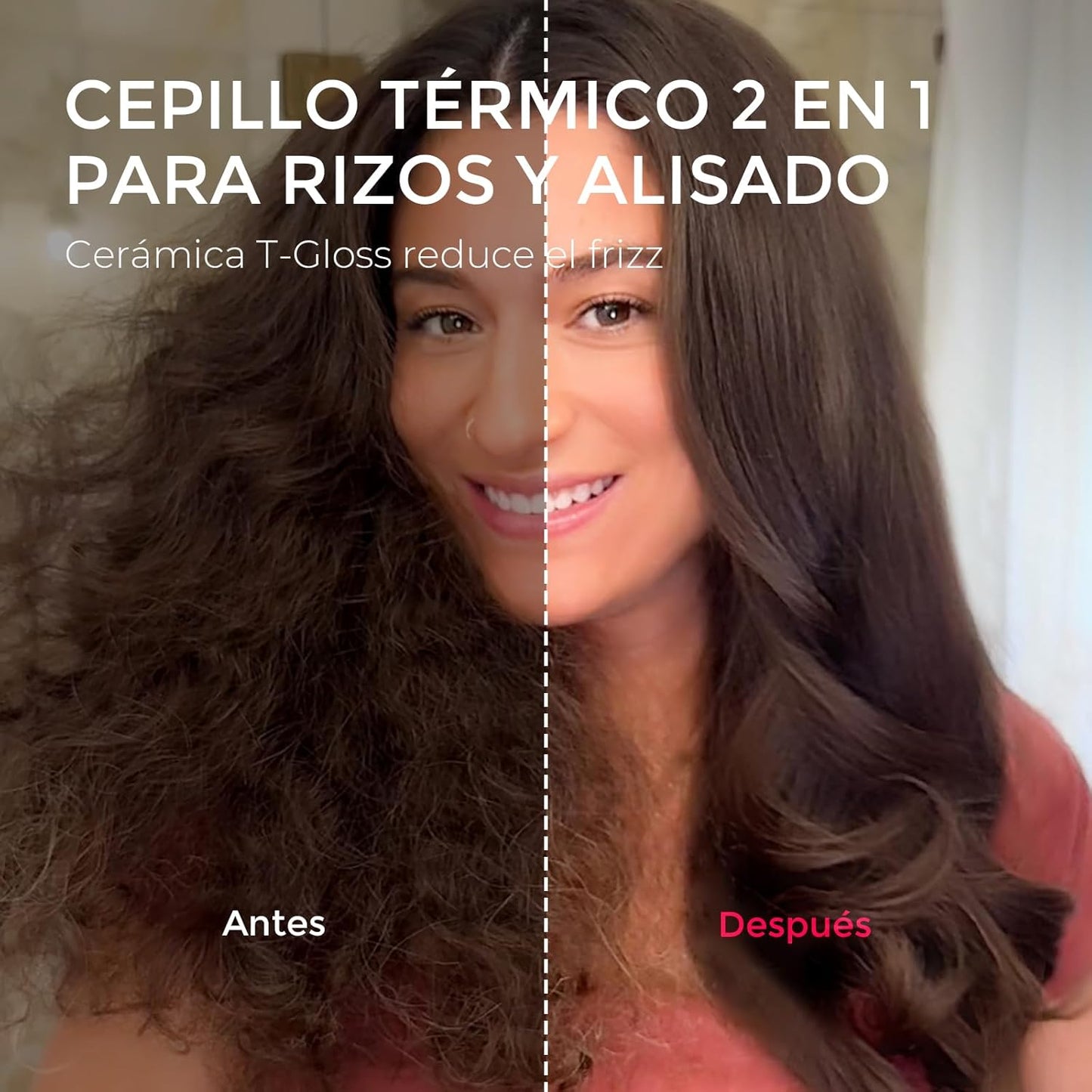 Cepillo alisador Todo-en-Uno: Estilo Profesional en Minutos