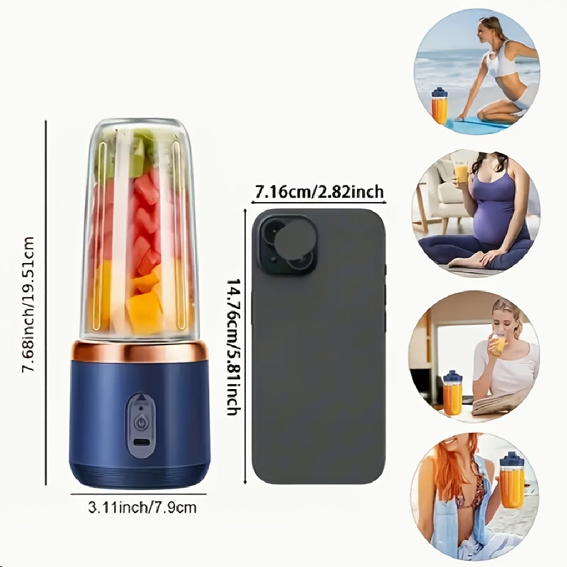 Licuadora exprimidora portátil de 6 cuchillas