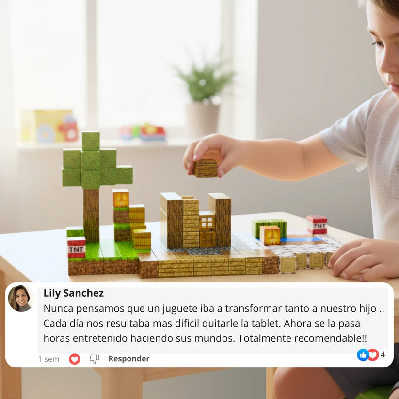 Bloques Magnéticos Diversión Creativa (10 a 50 piezas)