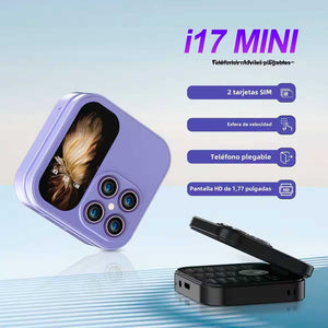 Mini teléfono plegable i17: compacto, emocional y al alcance