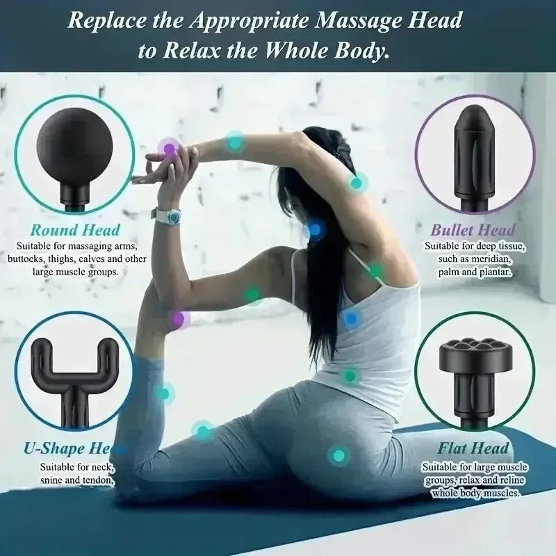 Mini pistola de masaje USB para relajación muscular