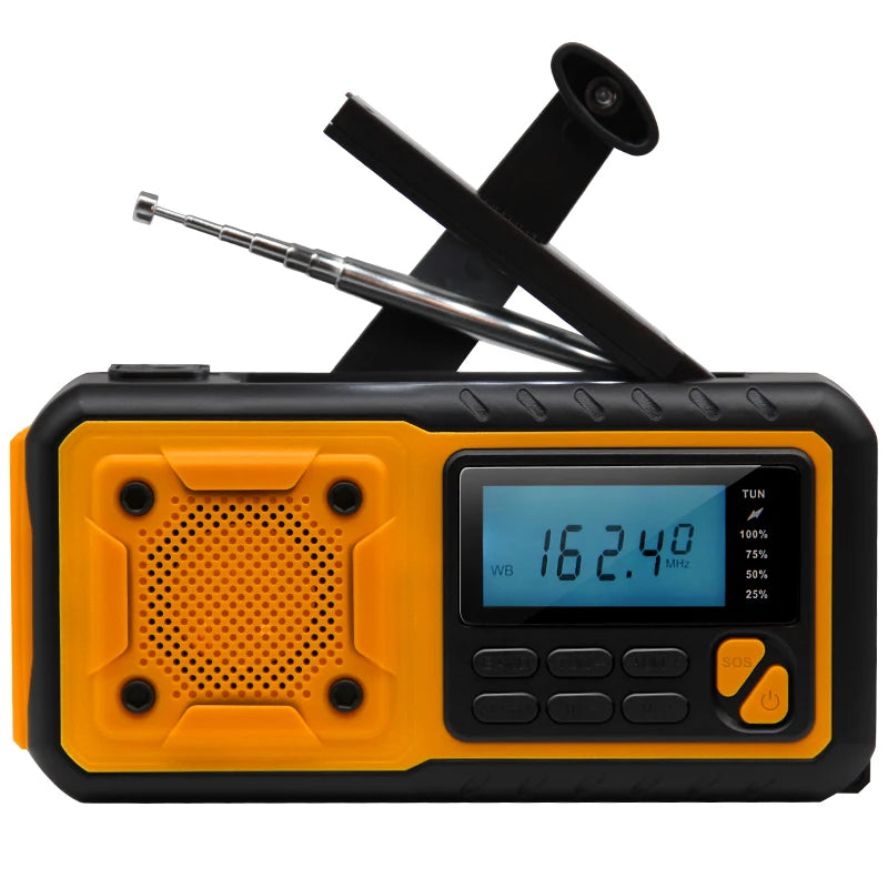 Radio Portatl de Emergencia con Manivela y Carga Solar – Tu Aliada en Momentos Críticos 5000mAh