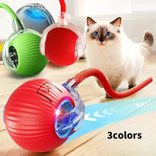 Pelota interactiva automática para gatos y perros