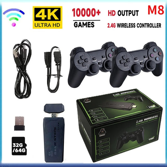 Consola Retro 4K con 10,000 Juegos y Mandos Inalámbricos