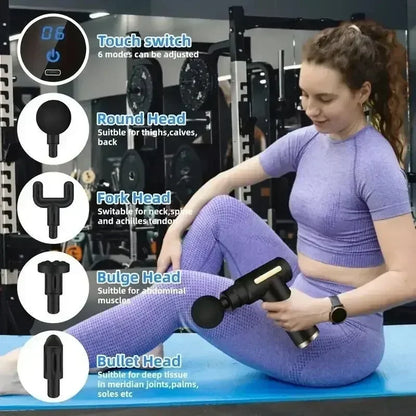 Mini pistola de masaje USB para relajación muscular