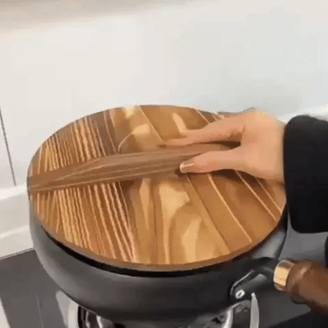 Olla Wok Antiadherente de Hierro Forjado