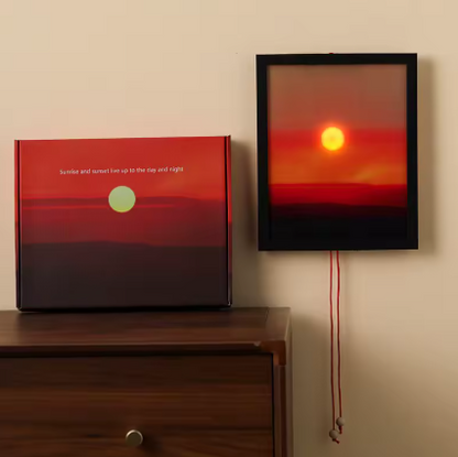 Lampara Cuadro Luz Mágica de Atardecer