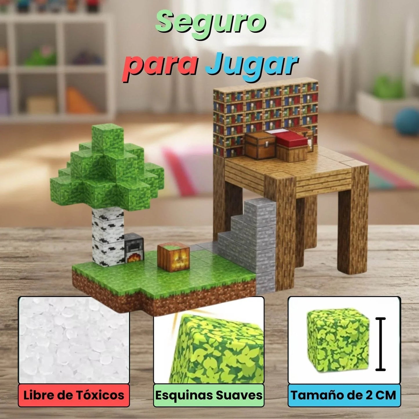 Bloques Magnéticos Diversión Creativa (10 a 50 piezas)