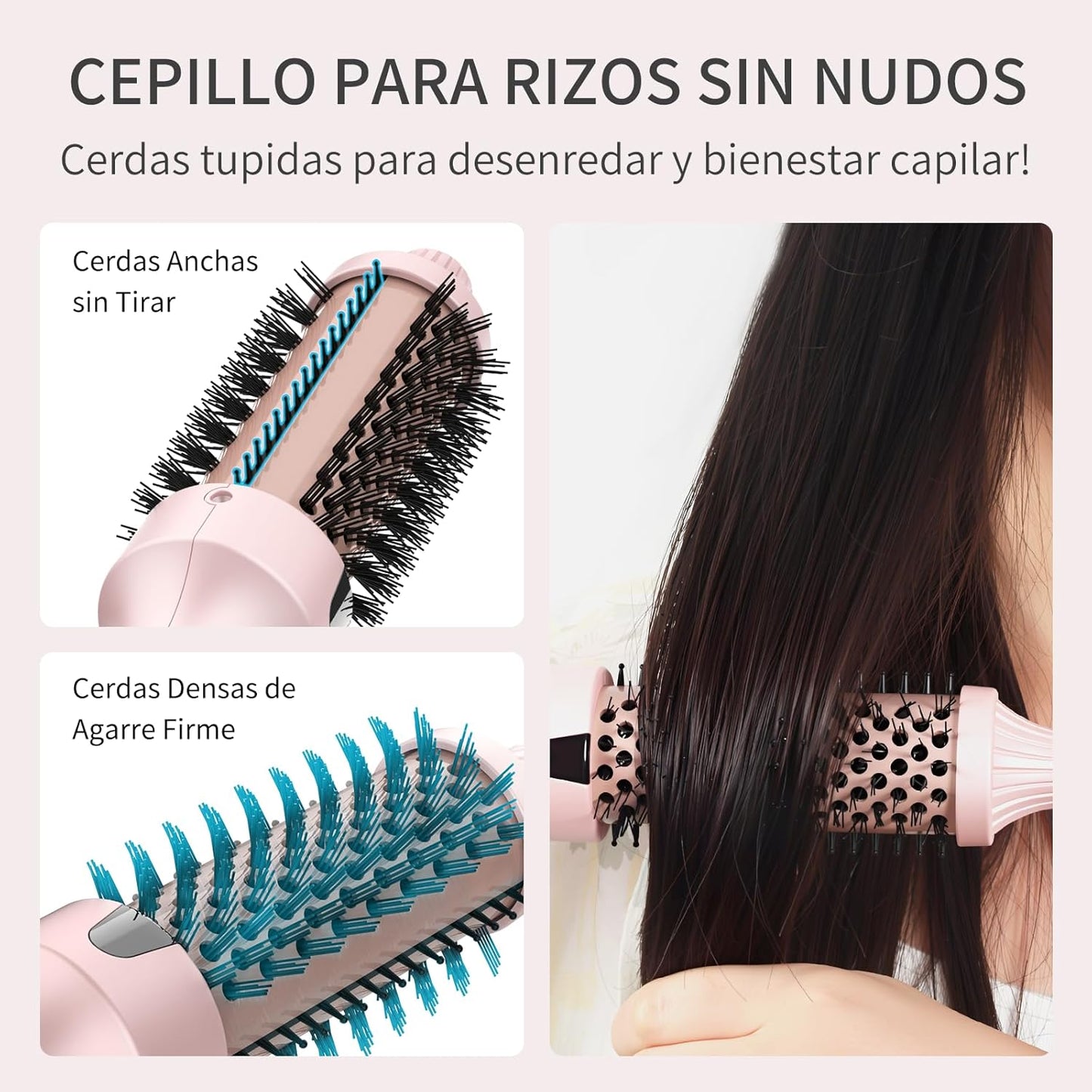 Cepillo alisador Todo-en-Uno: Estilo Profesional en Minutos