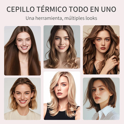 Cepillo alisador Todo-en-Uno: Estilo Profesional en Minutos