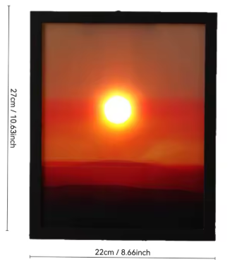 Lampara Cuadro Luz Mágica de Atardecer